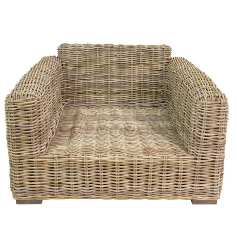 Lounge Sessel LIVING Rattan in Kubu Grey ca. B90cm