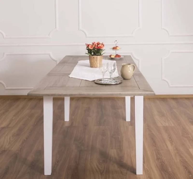 Casa Padrino Esstisch im Landhausstil mit Eichenholzplatte, 160 x 90 x 78 cm