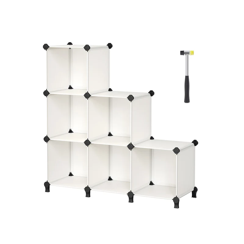 Estantería Modular Compartimentos Modular de Plástico con Patas