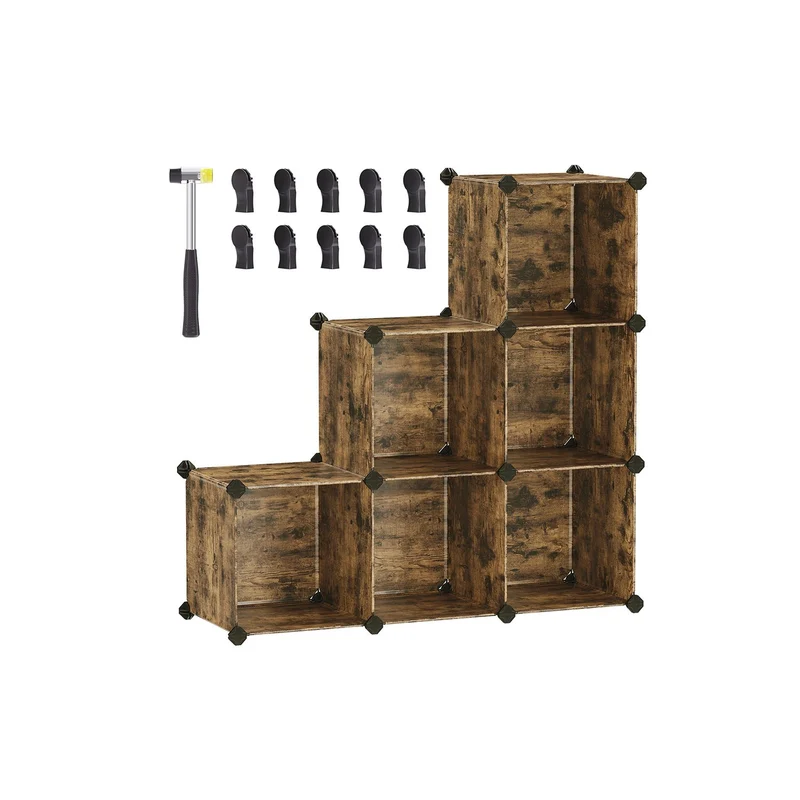 Estantería Modular Compartimentos Modular de Plástico con Patas