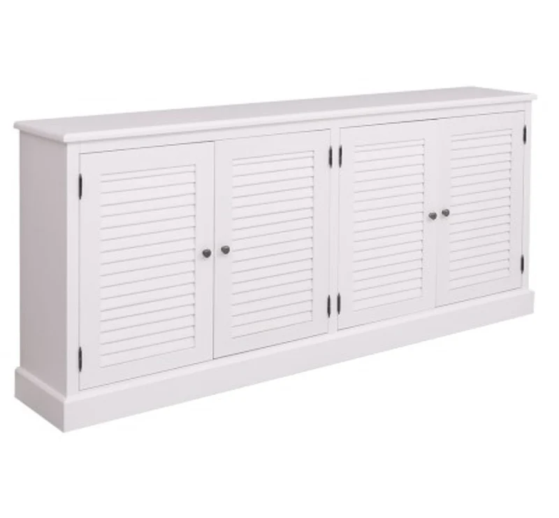 Casa Padrino Sideboard im Landhausstil mit 4 Türen, 209 x 37 x 90 cm