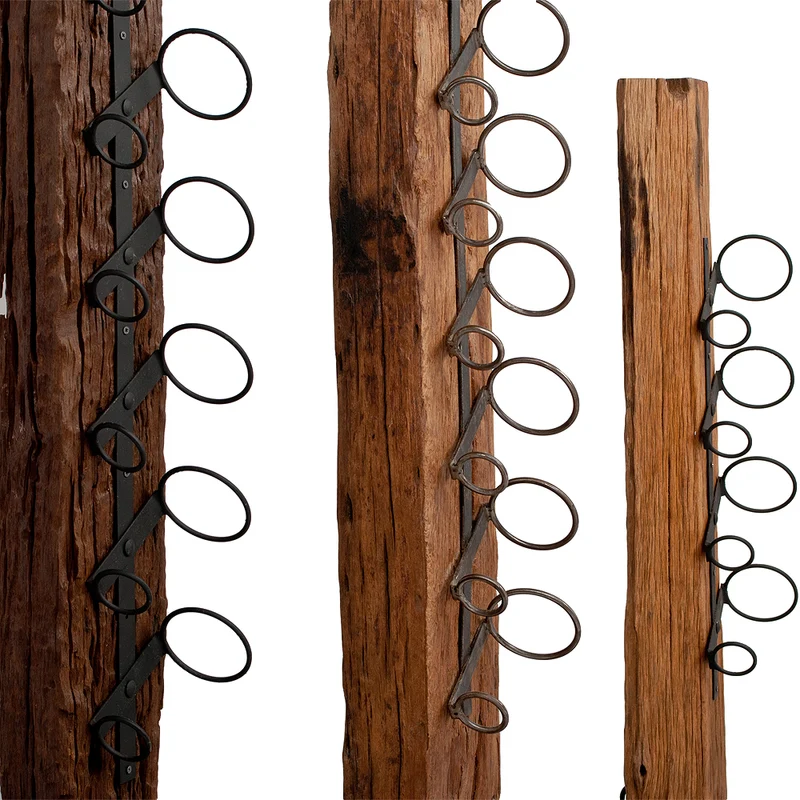 Flaschenständer RANJA-M ca. H120cm 4 Flaschen Teak