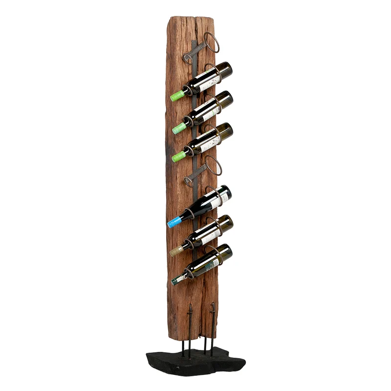 Flaschenständer RANJA-L ca. 160cm 8 Flaschen Teak