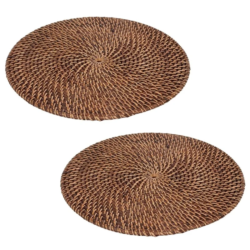 2er-Platzset LOMBOK aus Ketak Natural D35cm Handarbeit