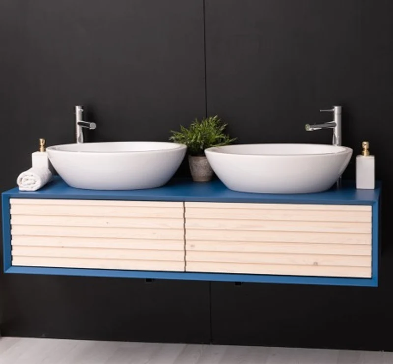 Casa Padrino Waschtisch im Landhausstil mit 2 Schubladen, 150 x 50 x 33 cm