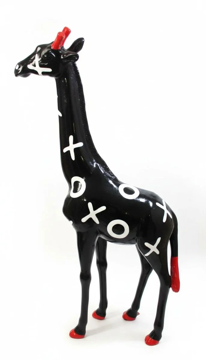 Casa Padrino Luxus Deko Skulptur Giraffe Morpion H. 210 cm - Riesige Gartenskulptur - Lebensgroße Skulptur - XXL Deko Skulptur - XXL Deko Figur