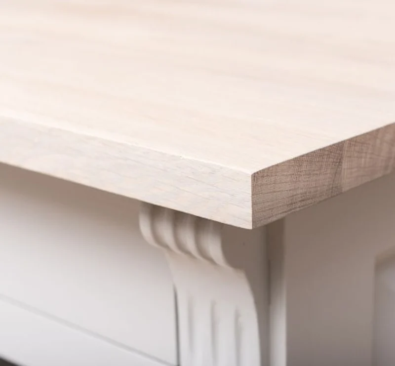 Casa Padrino Sideboard im Landhausstil mit 1 Tür, 1 Schublade und Eichenholzplatte, 69 x 51 x 90 cm
