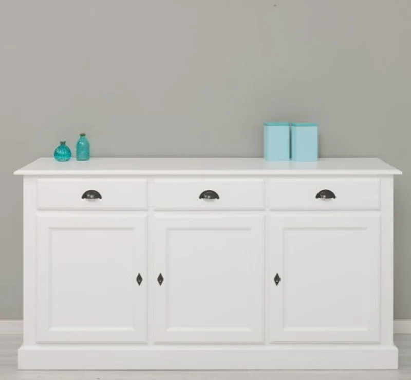 Casa Padrino Sideboard im Landhausstil mit 3 Türen und 3 Schubladen, 172 x 45 x 90 cm