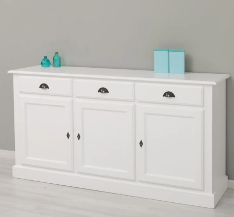 Casa Padrino Sideboard im Landhausstil mit 3 Türen und 3 Schubladen, 172 x 45 x 90 cm