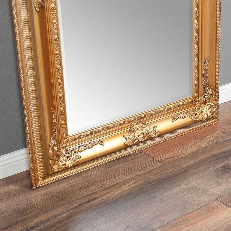 Exklusiver Barock Spiegel EVE Antik-Gold 200x110cm Holzrahmen