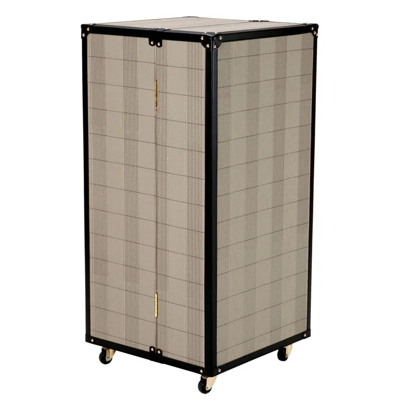 Eichholtz Bar Cabinet Martini Bianco 59 x 59 x H. 122,5 cm - Barschrank im Koffer Design auf Rollen
