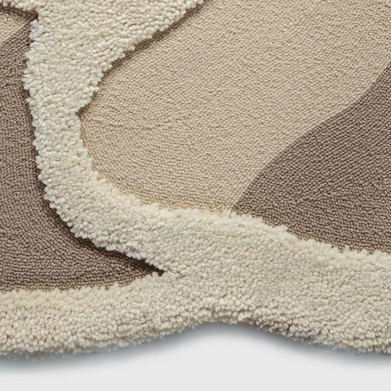 Casa Padrino Luxus Wandteppich Beige / Taupe 150 cm - Wanddeko Accessoires