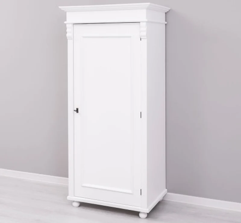 Casa Padrino Kleiderschrank im Landhausstil mit 1 Tür, 85 x 58 x 180 cm