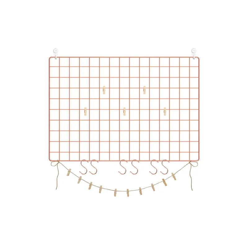 Paneles de Malla para Foto Decoración de Pared Metálica Múltifuncional Bricolaje