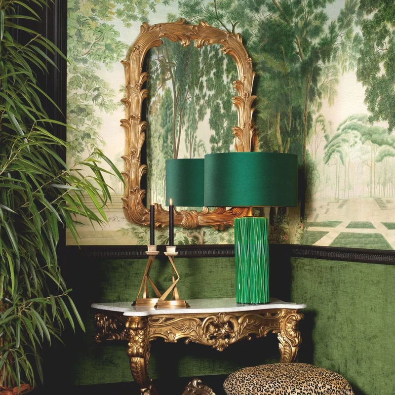 Casa Padrino Luxus Barock Mahagoni Spiegel Antik Gold H. 129 cm - Barock Möbel