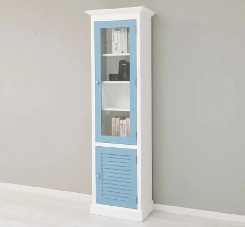 Casa Padrino Vitrine im Landhausstil, 63 x 39 x 210 cm