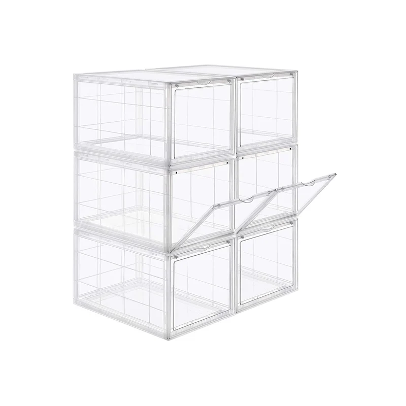 Cajas de Zapatos Apilables de Plástico
