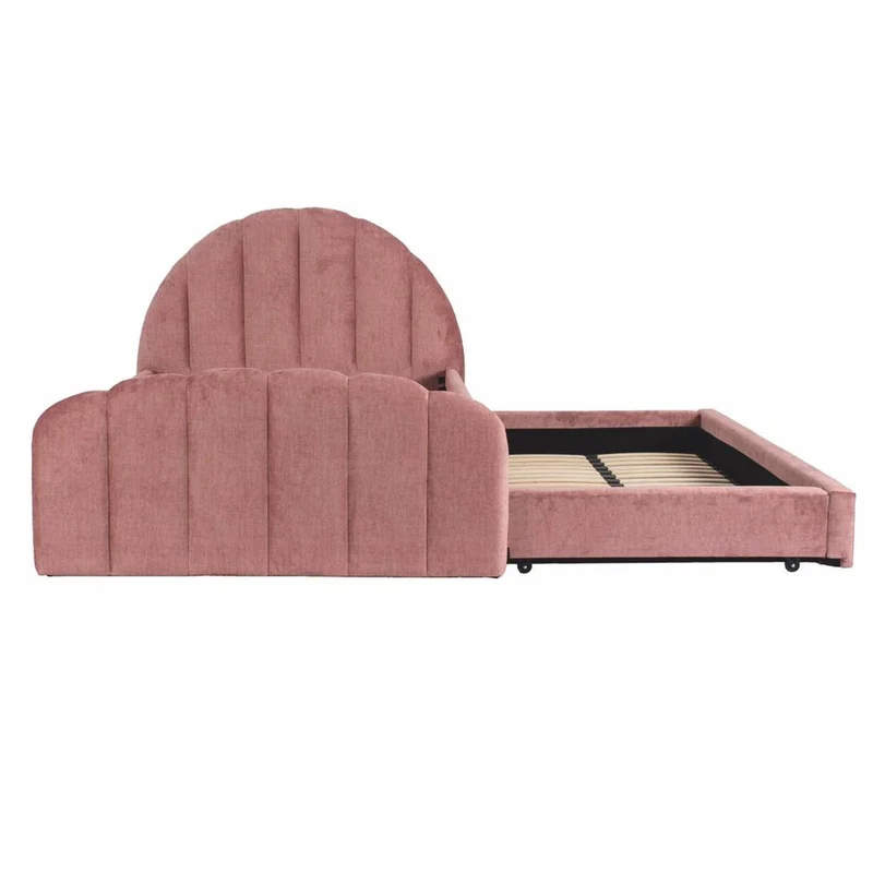 Casa Padrino Luxus Doppelbett Rosa 120 x 200 cm - Schlafzimmer Möbel