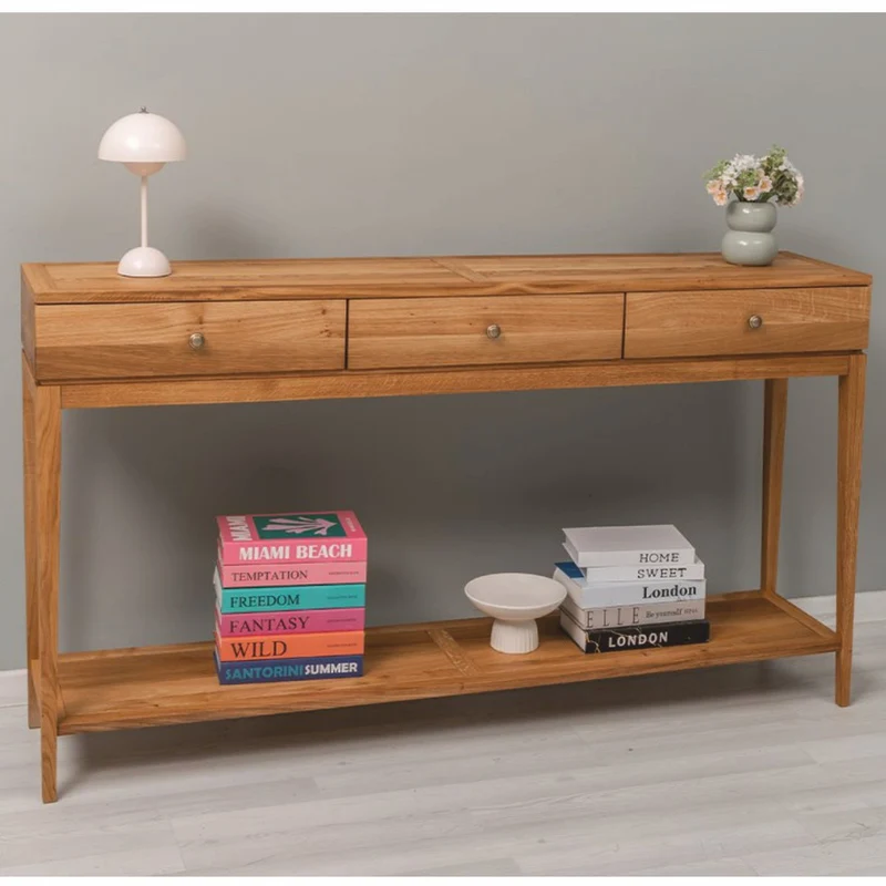 Casa Padrino Landhausstil Eichenholz Konsole Braun 160 cm - Landhausstil Möbel