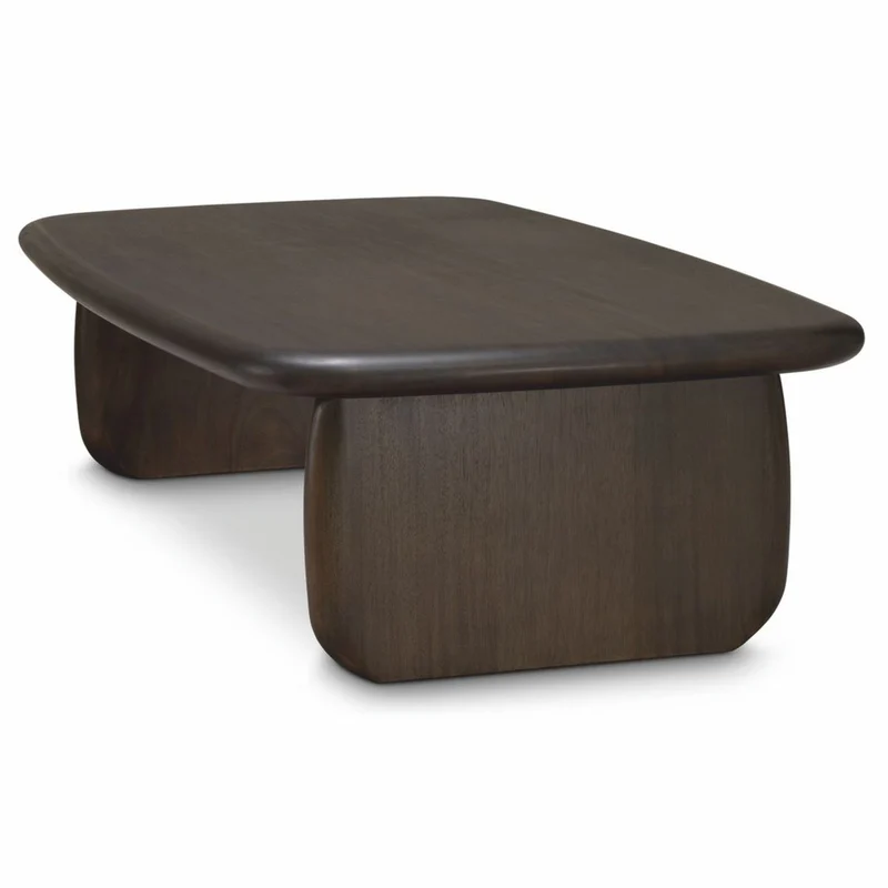 Casa Padrino Luxus Mahagoni Couchtisch Dunkelbraun 130 cm - Wohnzimmer Möbel