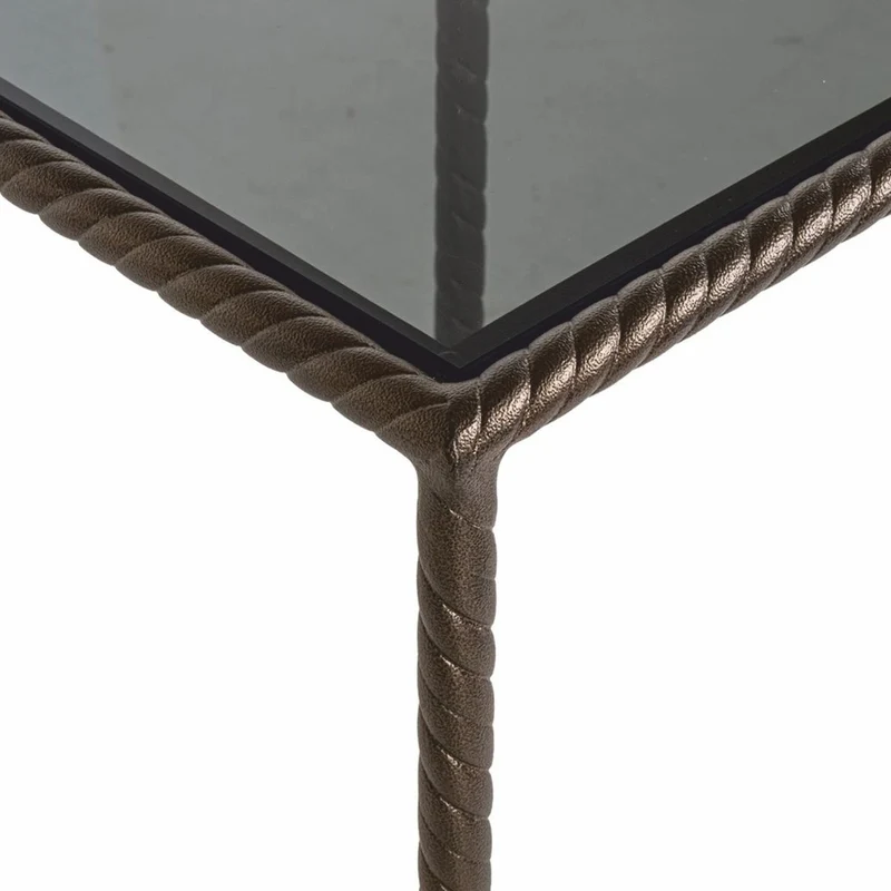 Casa Padrino Luxus Säule Bronze / Schwarz H. 91 cm - Luxus Wohnzimmer Möbel