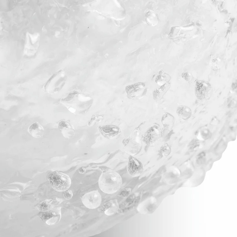 Casa Padrino Luxus Glas Vase Ø 26 x H. 24 cm - Mundgeblasene Blumenvase - Deko Blumenvase - Deko Accessoires - Deko Glas Vasen - Luxus Accessoires