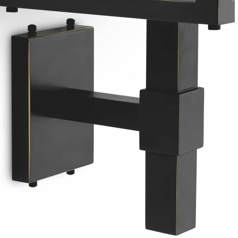 Casa Padrino Luxus Außenwandleuchte Bronze / Weiß H. 86 cm - Luxus Außenbeleuchtung