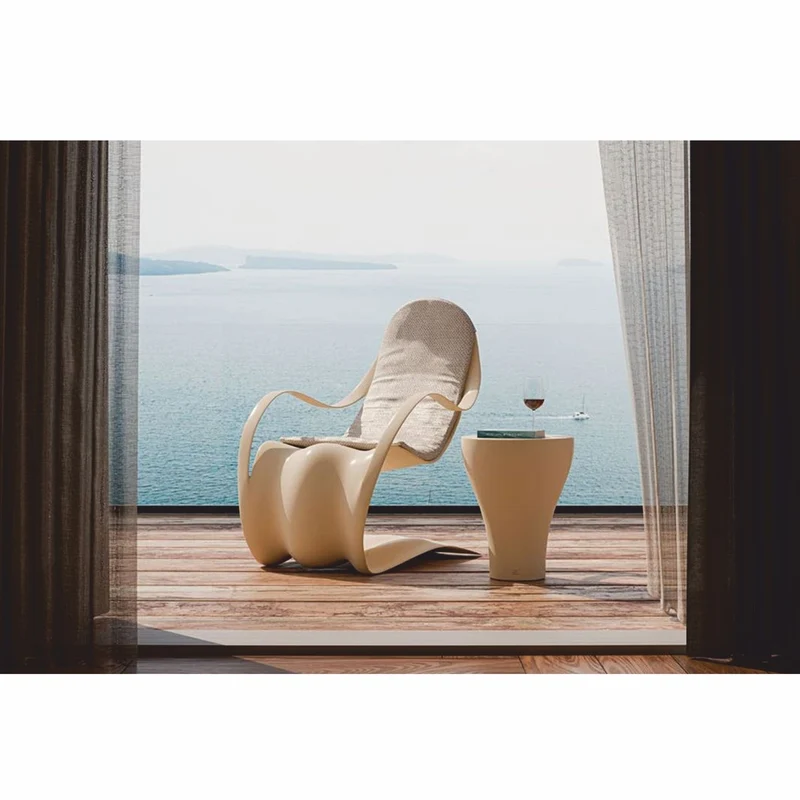 Casa Padrino Luxus Garten Sessel Beige H. 103 cm - Luxus Garten & Hotel Möbel