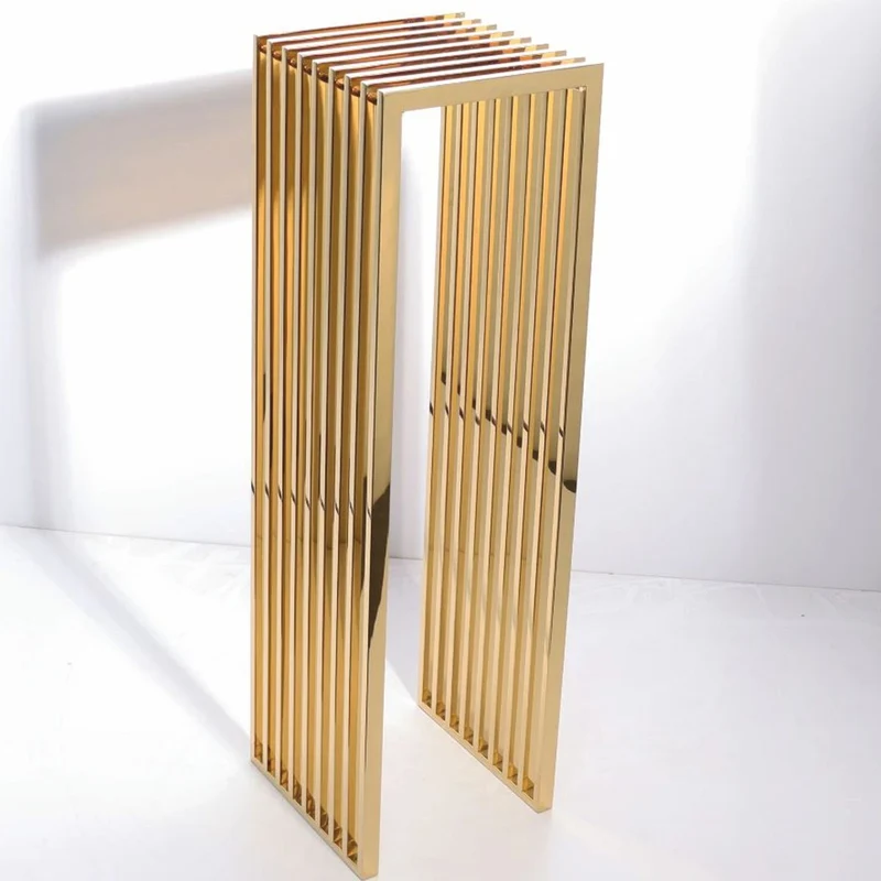 Casa Padrino Luxus Metall Säule Gold H. 120 cm - Luxus Metall Möbel