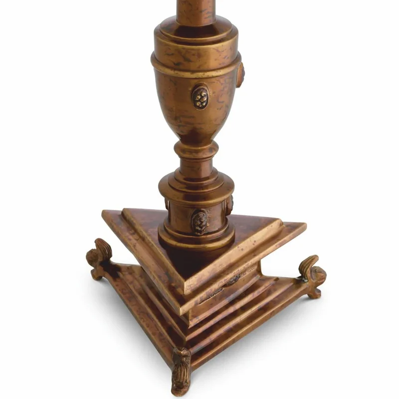 Casa Padrino Luxus Barock Kerzenständer Antik Gold H. 39,5 cm - Barock Deko