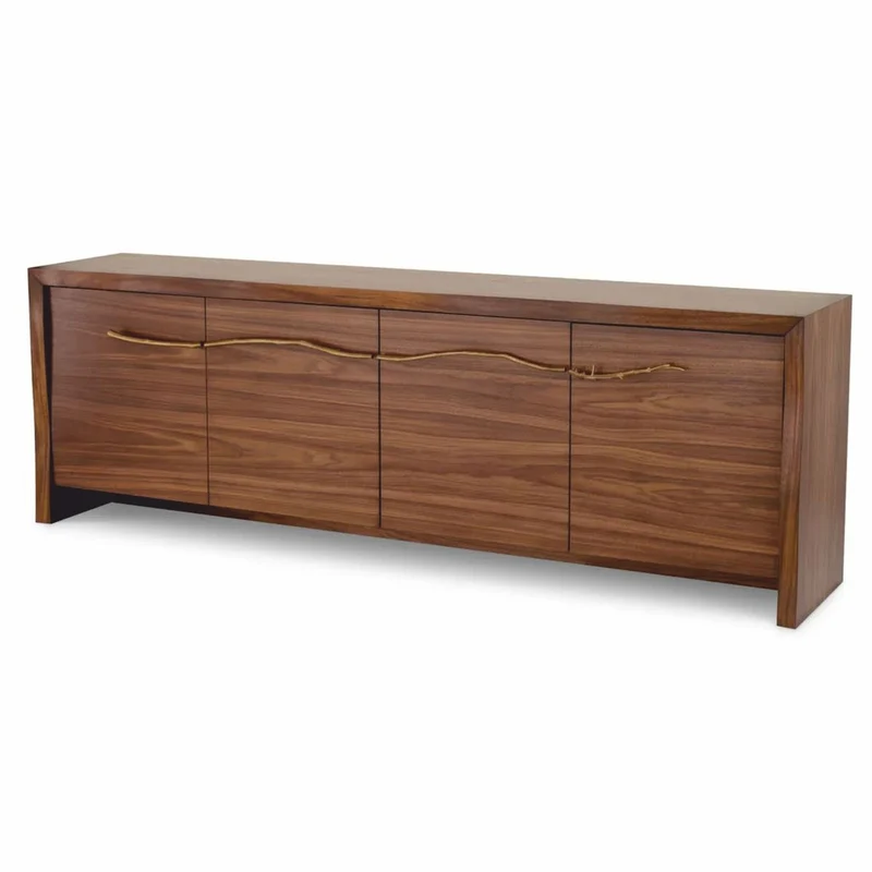 Casa Padrino Luxus Sideboard Braun / Bronze 240 cm - Wohnzimmer & Hotel Möbel