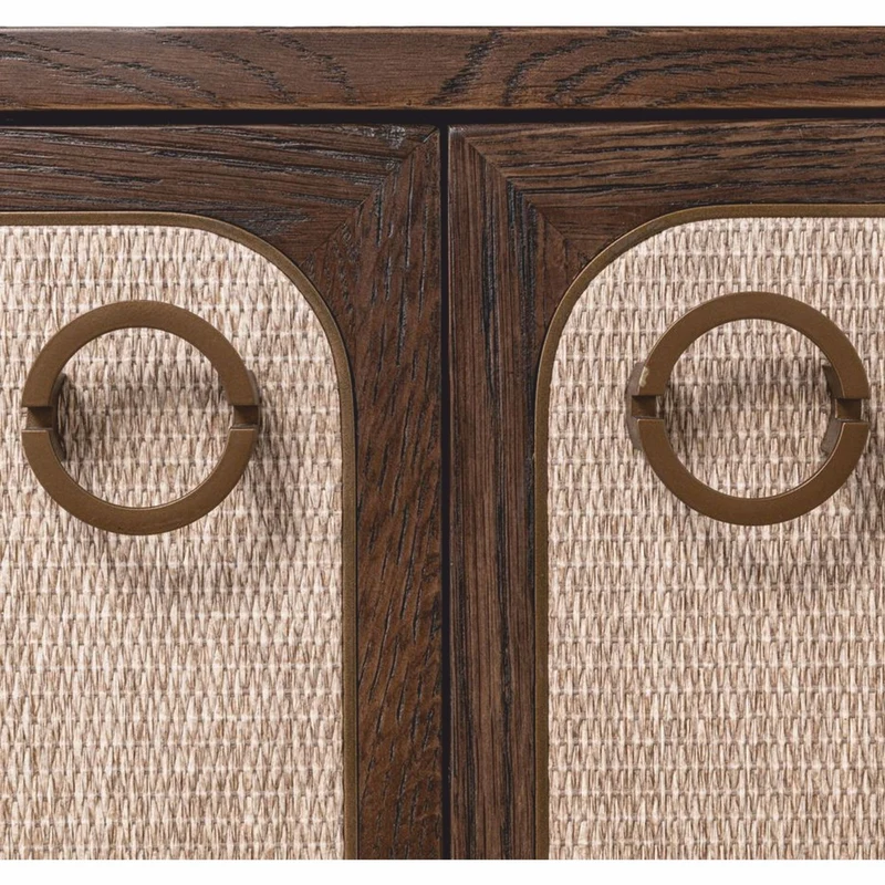 Casa Padrino Luxus Eichenholz Sideboard mit 4 Türen Braun 180 cm - Luxus Möbel