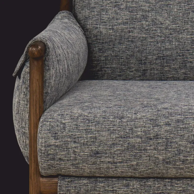Casa Padrino Luxus Wohnzimmer & Hotel Sessel Grau / Braun 85 cm - Luxus Möbel