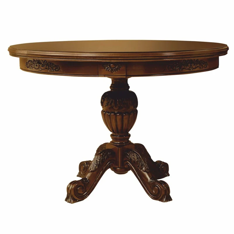 Casa Padrino Luxus Barock Esstisch Dunkelbraun 120-160 cm - Barock Esszimmer Möbel