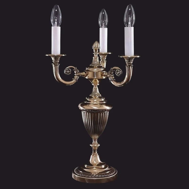 Casa Padrino Luxus Barock Tischleuchte / Schreibtischleuchte Bronze H. 60 cm