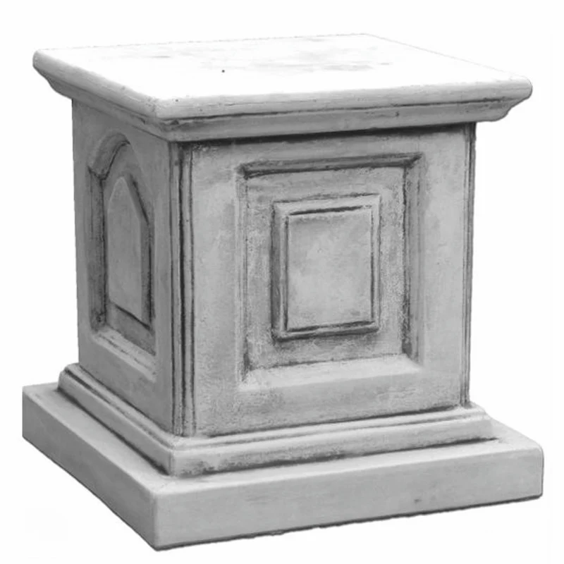 Casa Padrino Barock Sockel Grau H. 41 cm - Barockstil Garten Deko