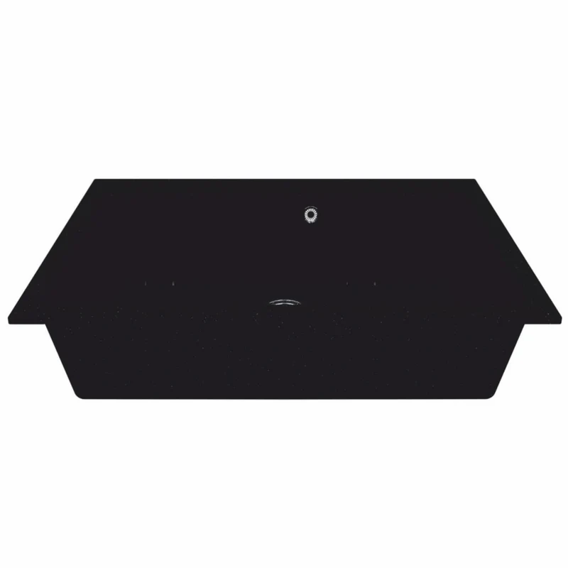 Casa Padrino Luxus Naturstein Spülbecken Schwarz 76 cm - Küchen Zubehör