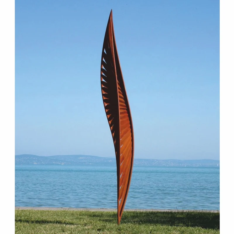 Casa Padrino Luxus Garten Deko Stahl Skulptur Rost H. 400 cm - Garten Skulpturen