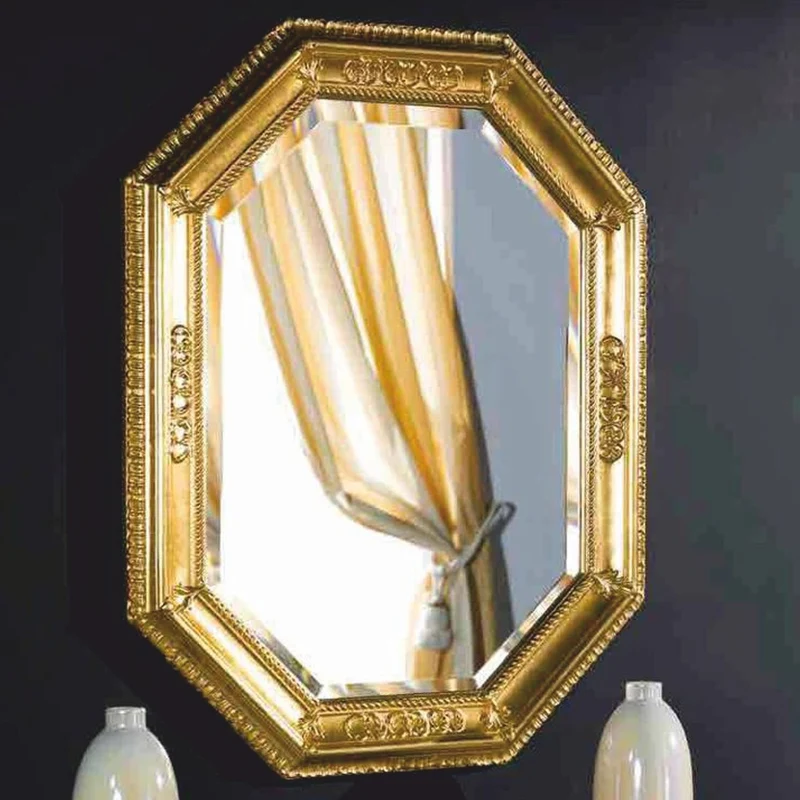 Casa Padrino Luxus Barock Spiegel Gold H. 85 cm - Barock Möbel - Made in Italy