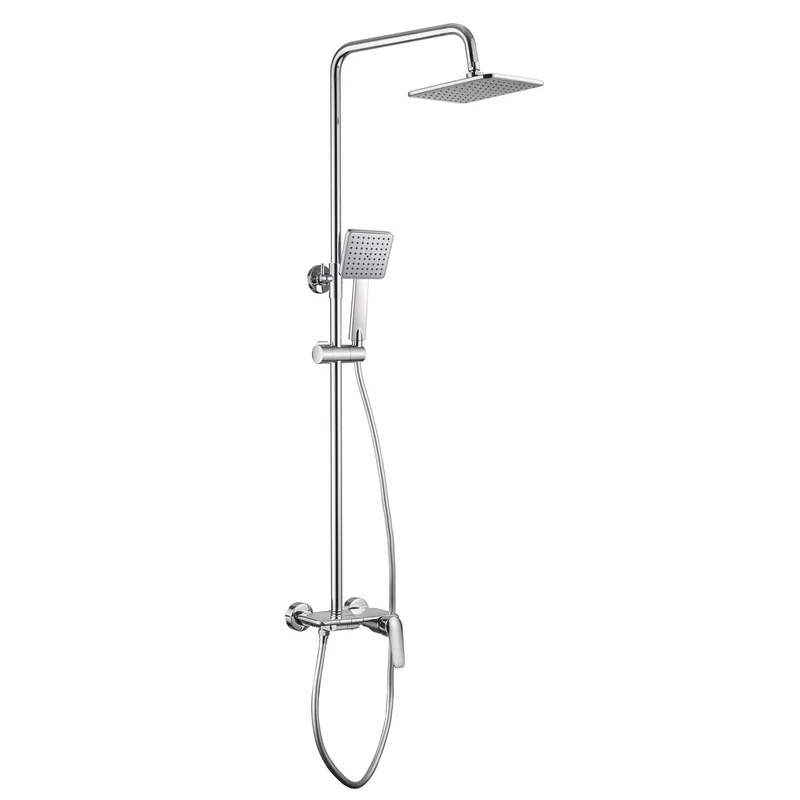 Casa Padrino Luxus Duschgarnitur mit Überkopfbrause und Handbrause H. 83-140 cm