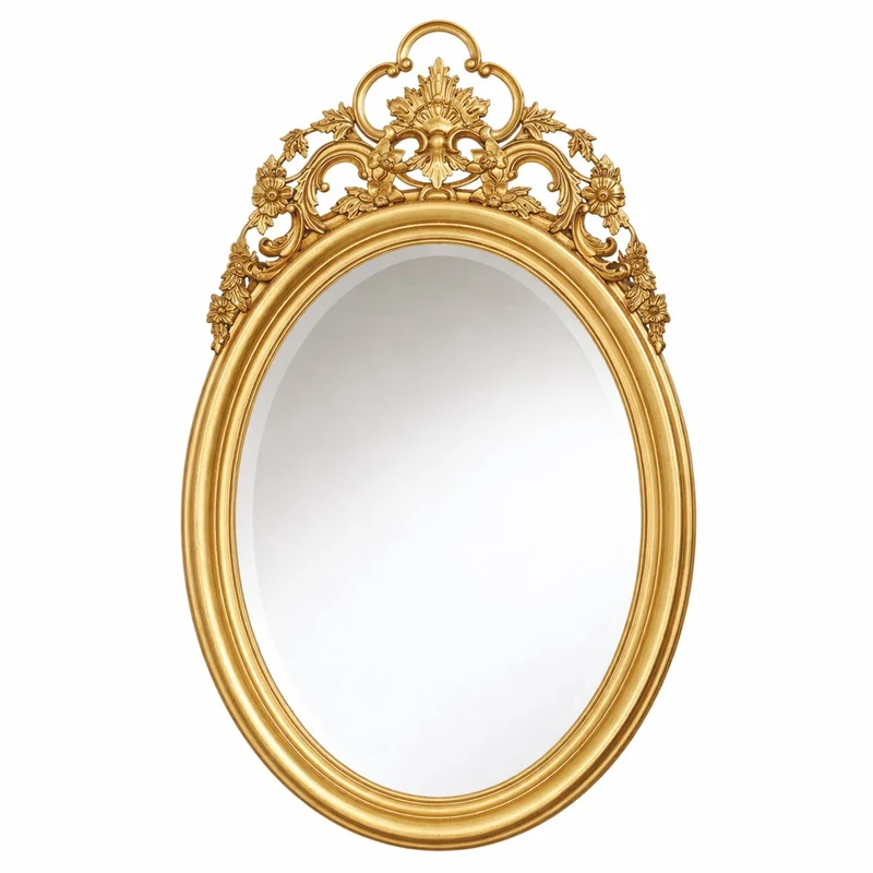 Casa Padrino Luxus Barock Spiegel Gold H. 121 cm - Barock Möbel - Made in Italy