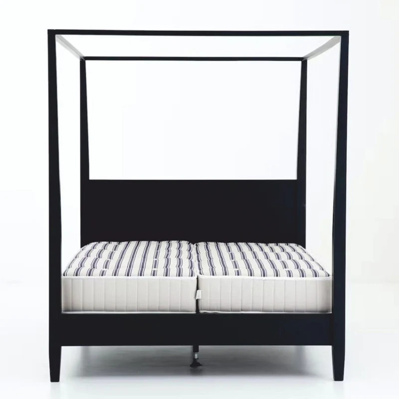Casa Padrino Landhausstil Himmelbett Schwarz - Verschiedene Größen - Schlafzimmer Möbel