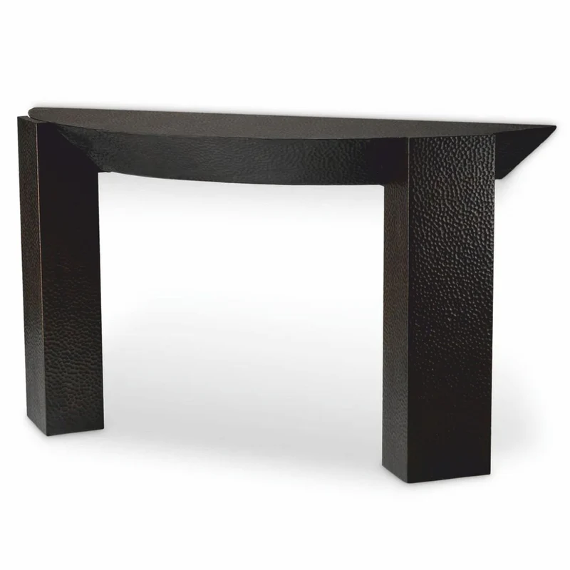 Casa Padrino Luxus Aluminium Konsole Bronze 140 cm - Luxus Aluminium Möbel