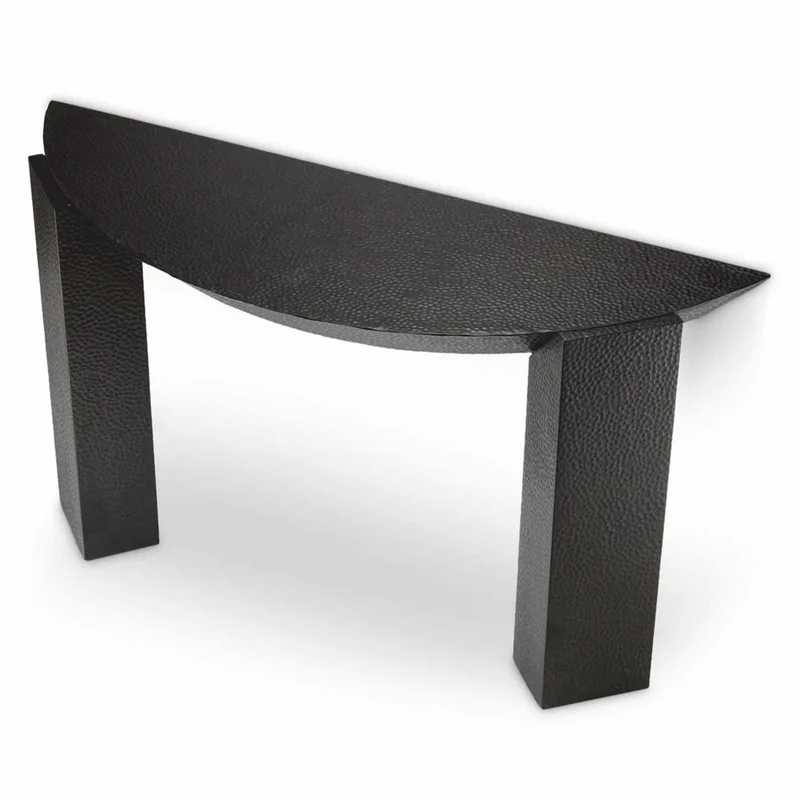 Casa Padrino Luxus Aluminium Konsole Bronze 140 cm - Luxus Aluminium Möbel