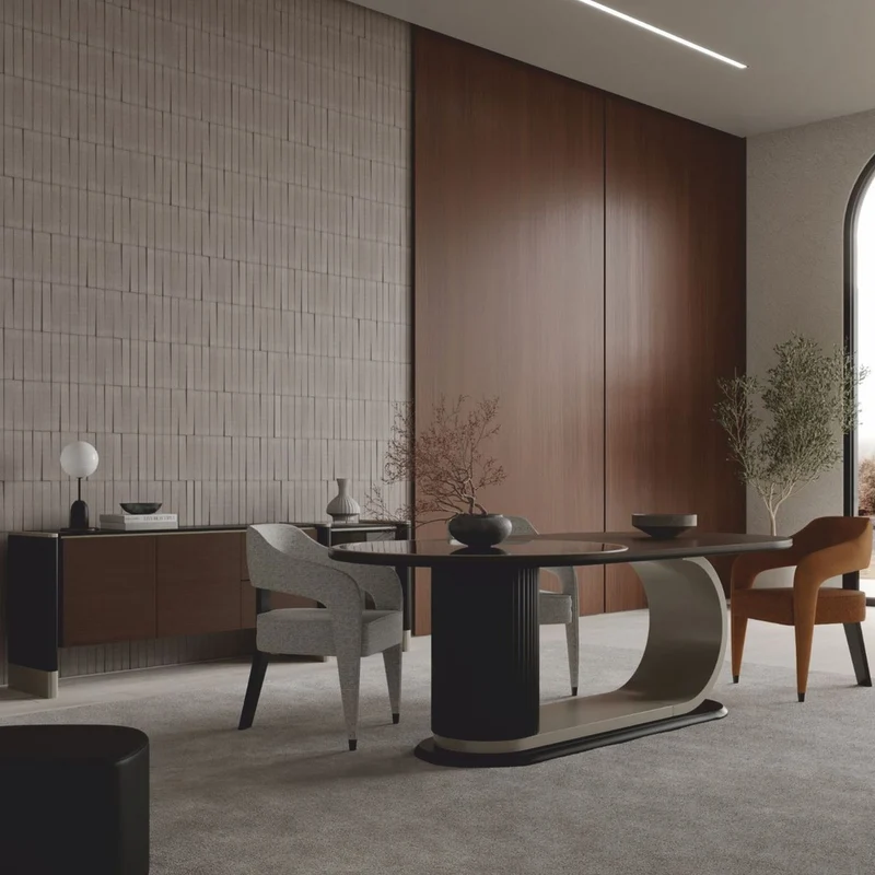 Casa Padrino Luxus Sideboard Schwarz / Dunkelbraun / Messing 220 cm - Hotel & Esszimmer Möbel