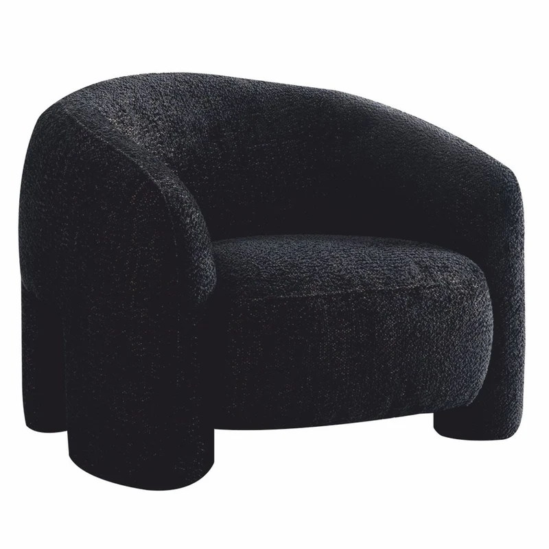 Casa Padrino Luxus Wohnzimmer & Hotel Sessel Schwarz 100 cm - Luxus Möbel