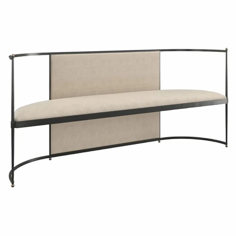 Casa Padrino Luxus Sitzbank Beige / Bronze / Gold 170 cm - Wohnzimmer & Hotel Möbel