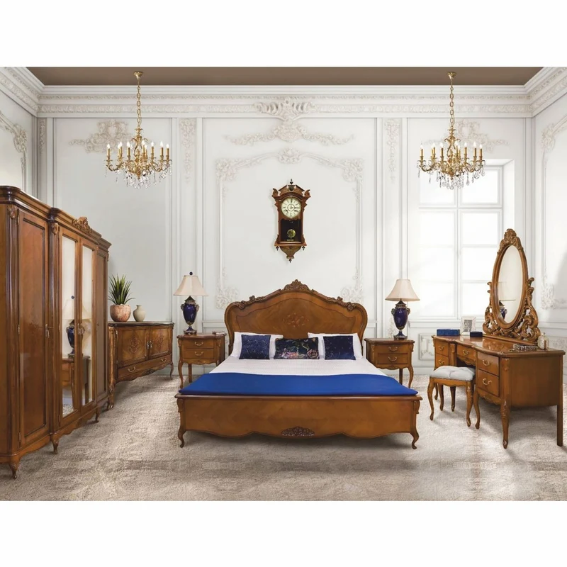 Casa Padrino Luxus Barock Nachtkommode Braun H. 72,6 cm - Barock Schlafzimmer Möbel