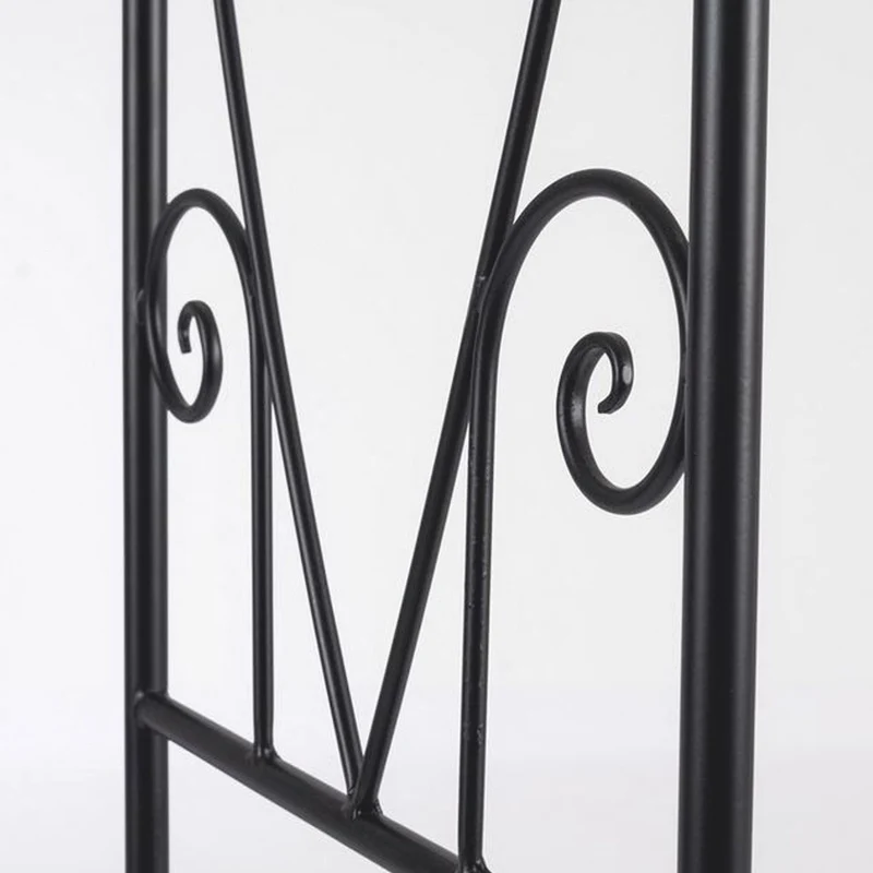 Casa Padrino Jugendstil Rosenbogen Schwarz H. 210 cm - Garten Deko Accessoires