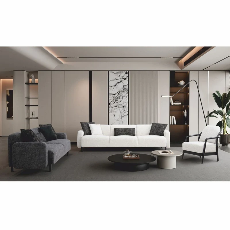 Casa Padrino Luxus Wohnzimmer & Hotel Sessel Weiß / Schwarz - Luxus Interior